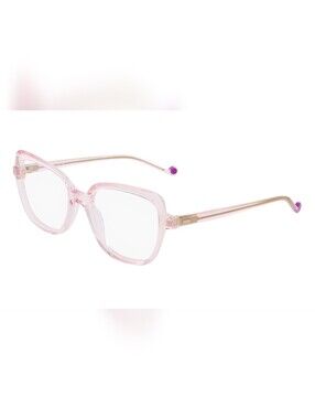 "PURE" Women’s Eyeglasses – Blush Pink/Gold Full‑Rim Frames - NWT (53-19-140)